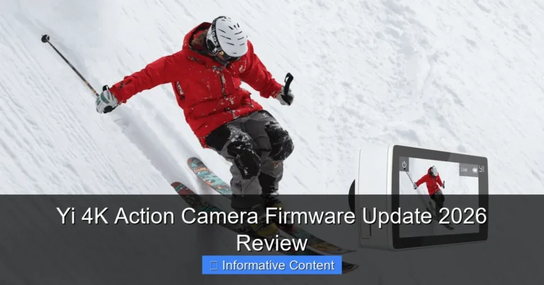 Yi 4K Action Camera Firmware Update 2026 Review