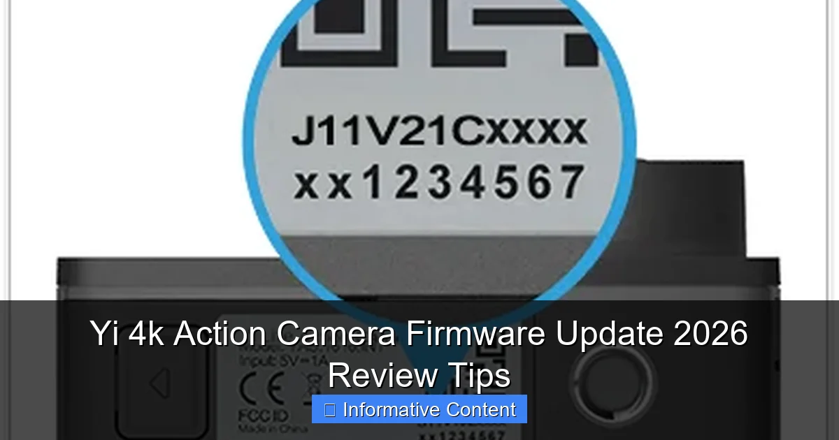 Yi 4k Action Camera Firmware Update 2026 Review Tips