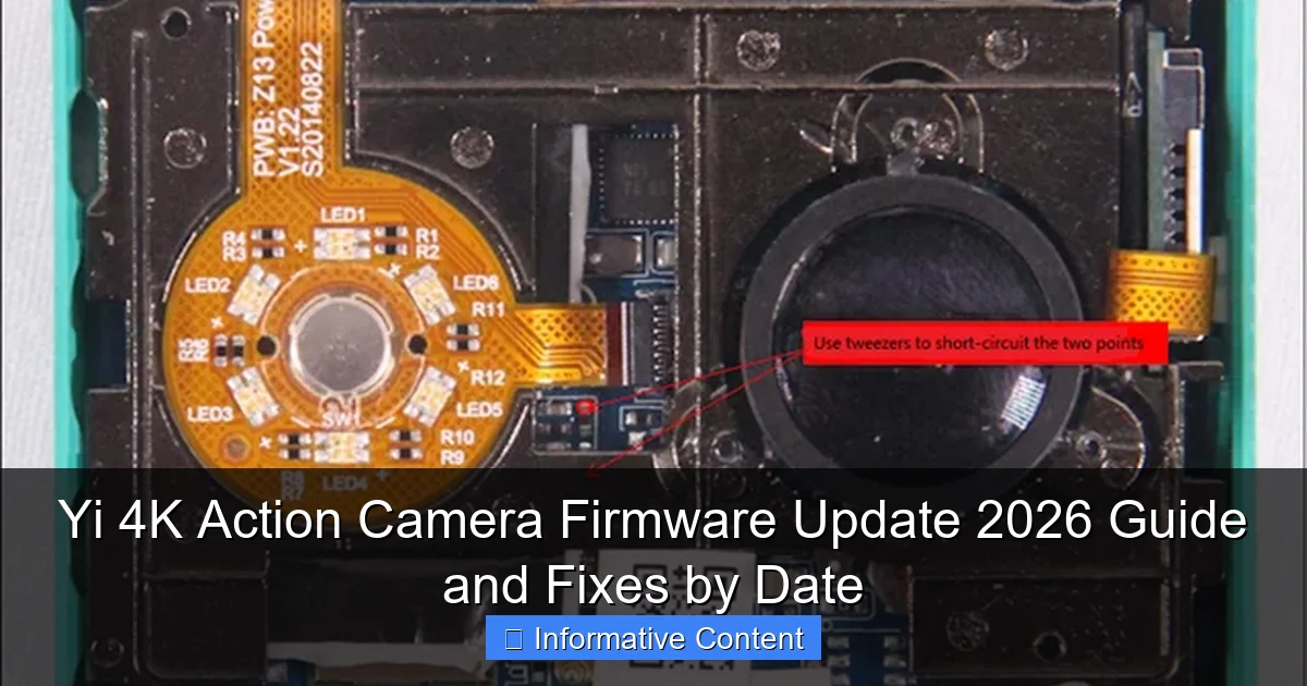 Yi 4K Action Camera Firmware Update 2026 Guide and Fixes by Date