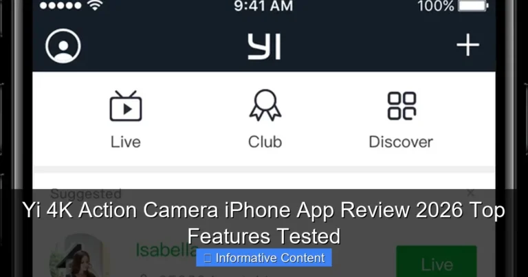 Yi 4K Action Camera iPhone App Review 2026 Top Features Tested