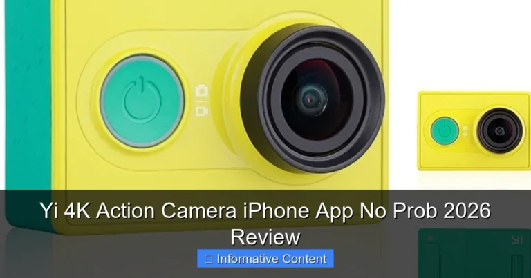 Yi 4K Action Camera iPhone App No Prob 2026 Review