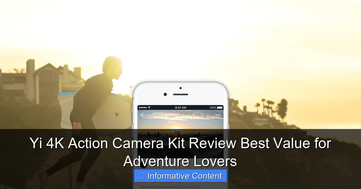 Yi 4K Action Camera Kit Review Best Value for Adventure Lovers
