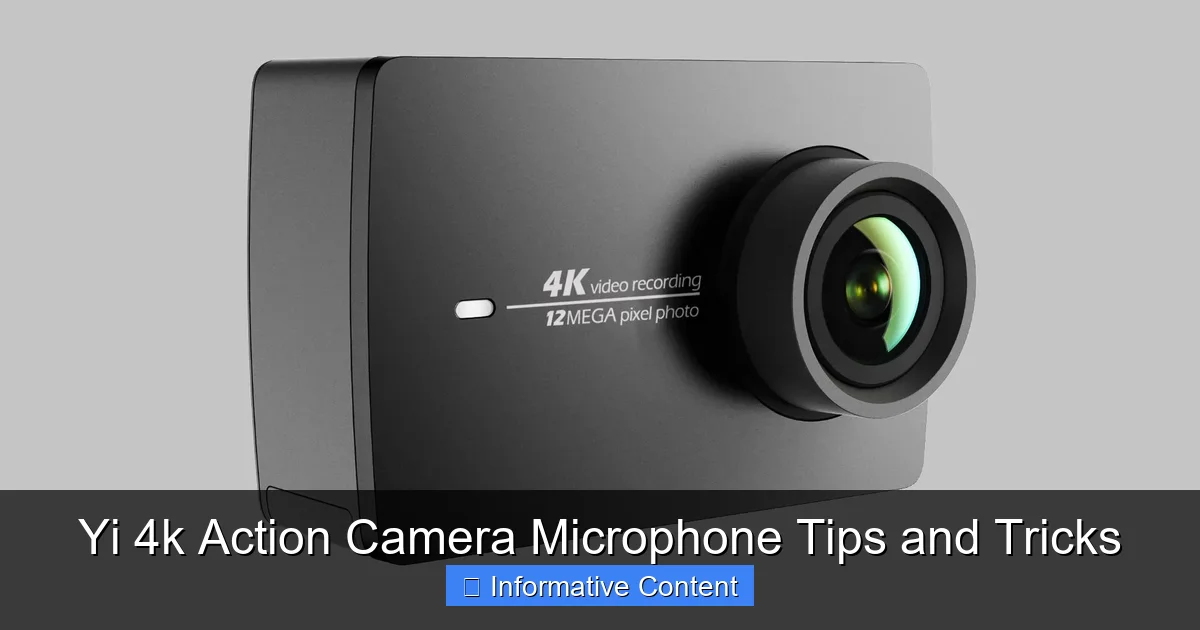 Yi 4k Action Camera Microphone Tips and Tricks
