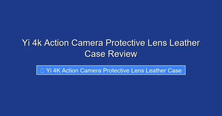 Yi 4k Action Camera Protective Lens Leather Case Review