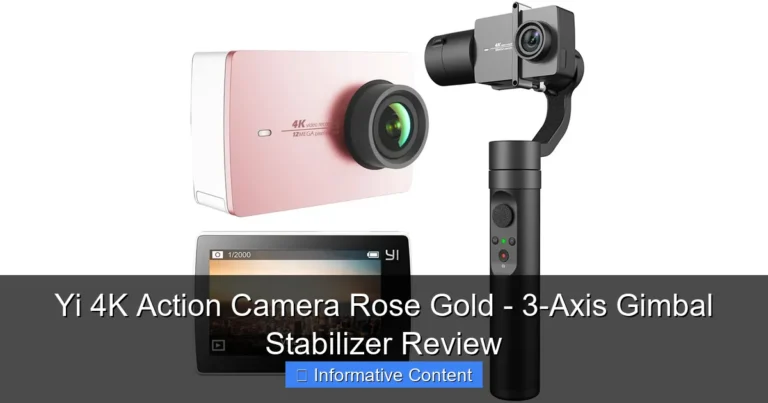 Yi 4K Action Camera Rose Gold - 3-Axis Gimbal Stabilizer Review