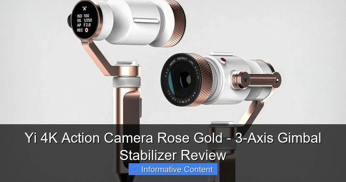 Yi 4K Action Camera Rose Gold - 3-Axis Gimbal Stabilizer Review