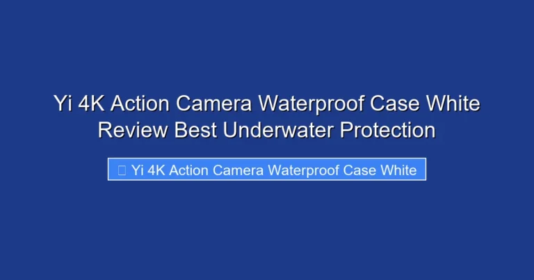 Yi 4K Action Camera Waterproof Case White Review Best Underwater Protection