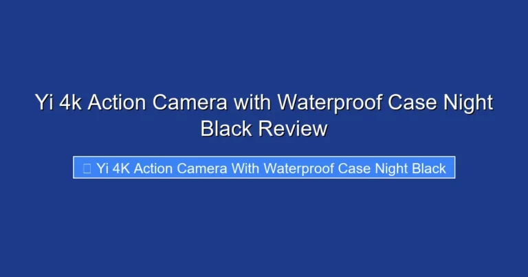 Yi 4k Action Camera with Waterproof Case Night Black Review