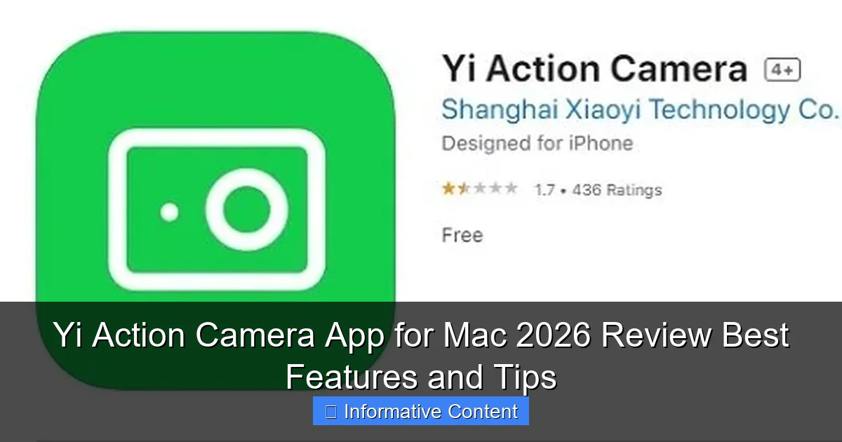 Yi Action Camera App for Mac 2026 Review Best Features and Tips
