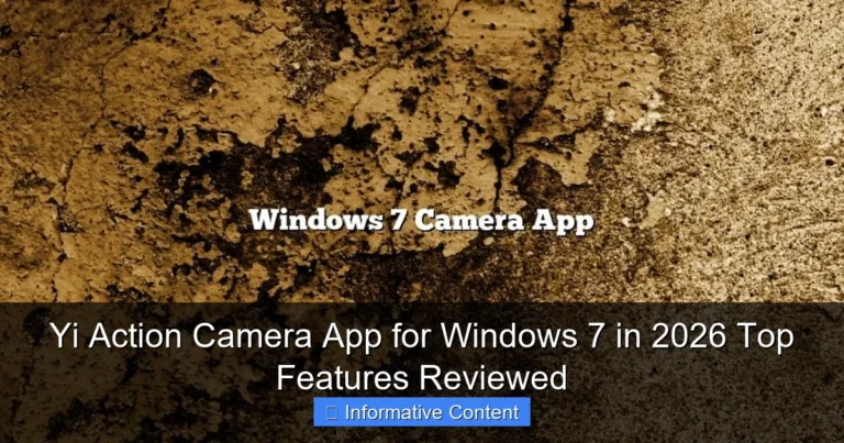 Yi Action Camera App for Windows 7 in 2026 Top Features Reviewed