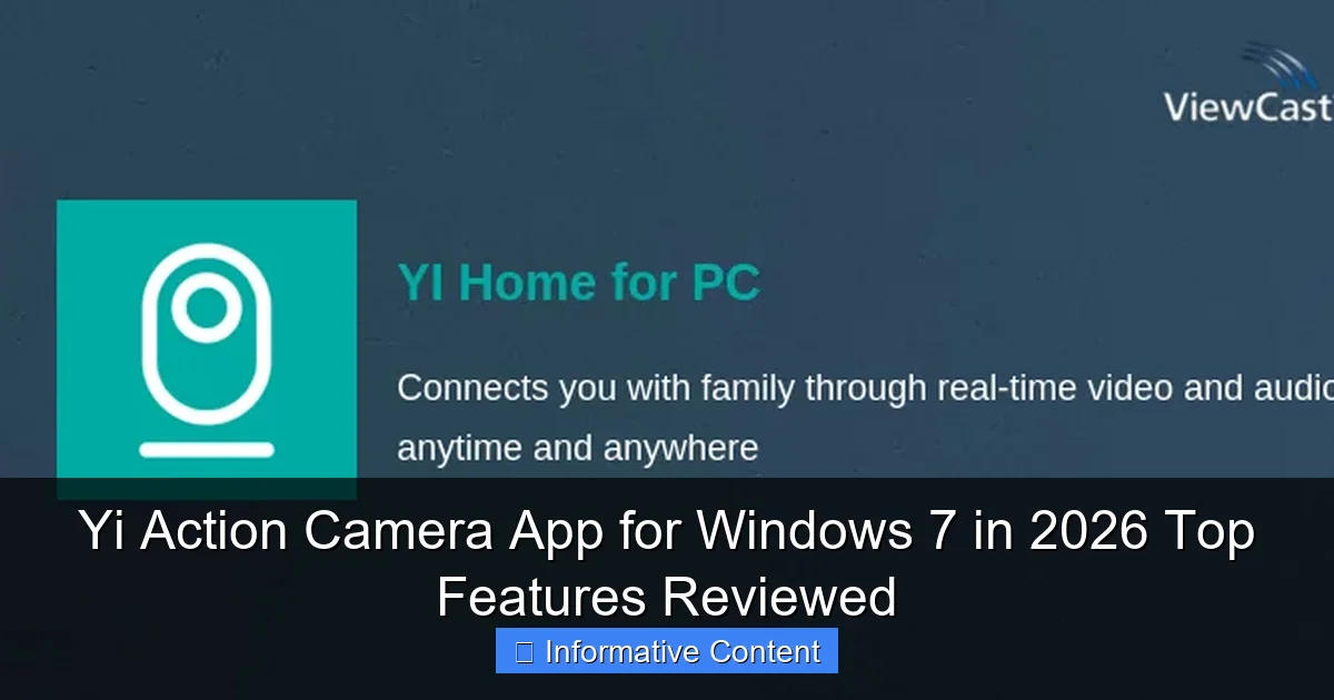Yi Action Camera App for Windows 7 in 2026 Top Features Reviewed