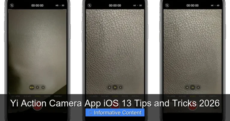Yi Action Camera App iOS 13 Tips and Tricks 2026