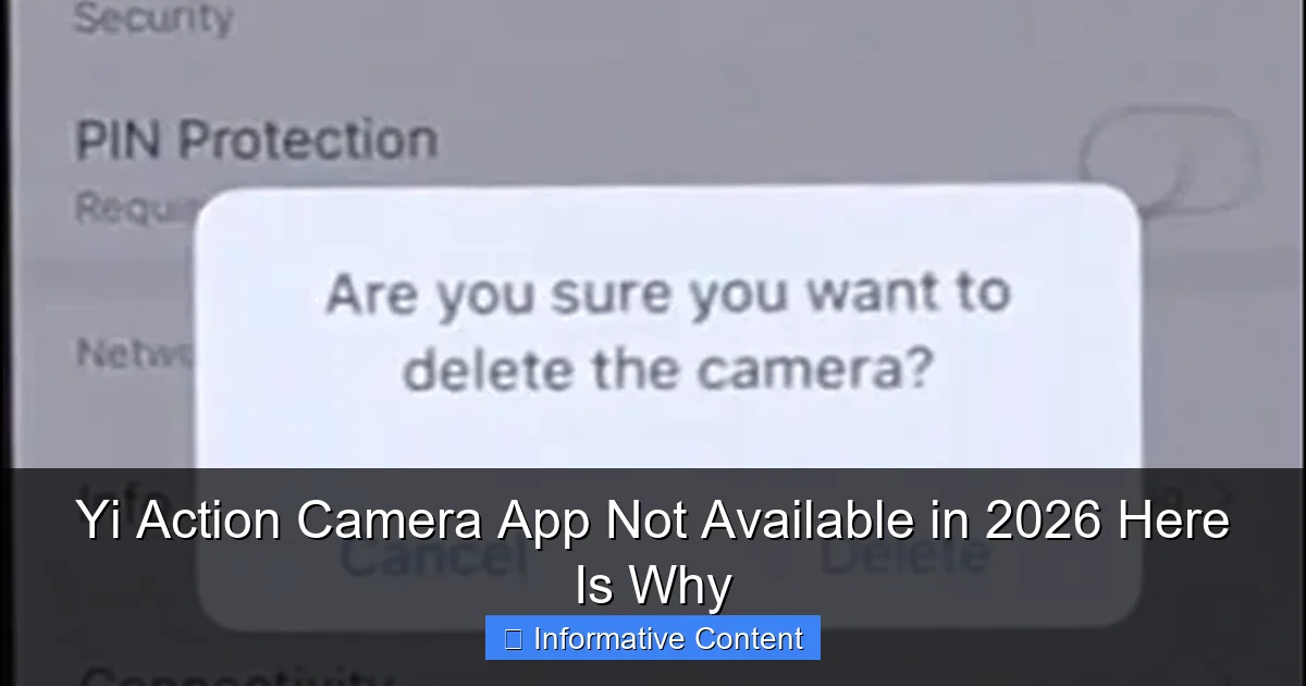 Yi Action Camera App Not Available in 2026 Here Is Why
