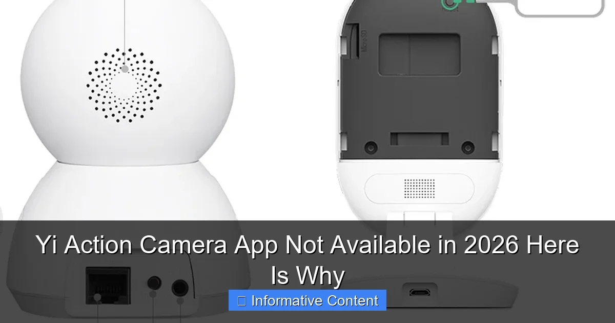 Yi Action Camera App Not Available in 2026 Here Is Why