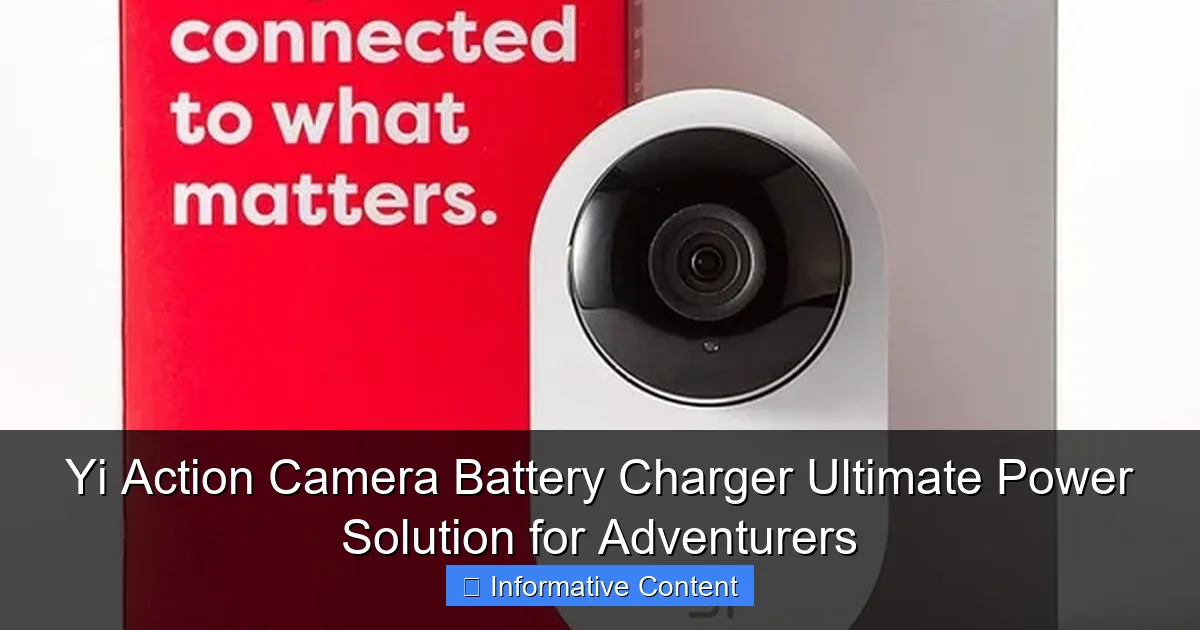 Yi Action Camera Battery Charger Ultimate Power Solution for Adventurers