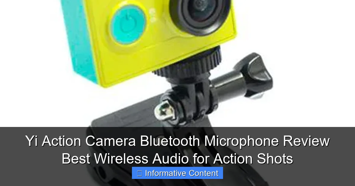 Yi Action Camera Bluetooth Microphone Review Best Wireless Audio for Action Shots