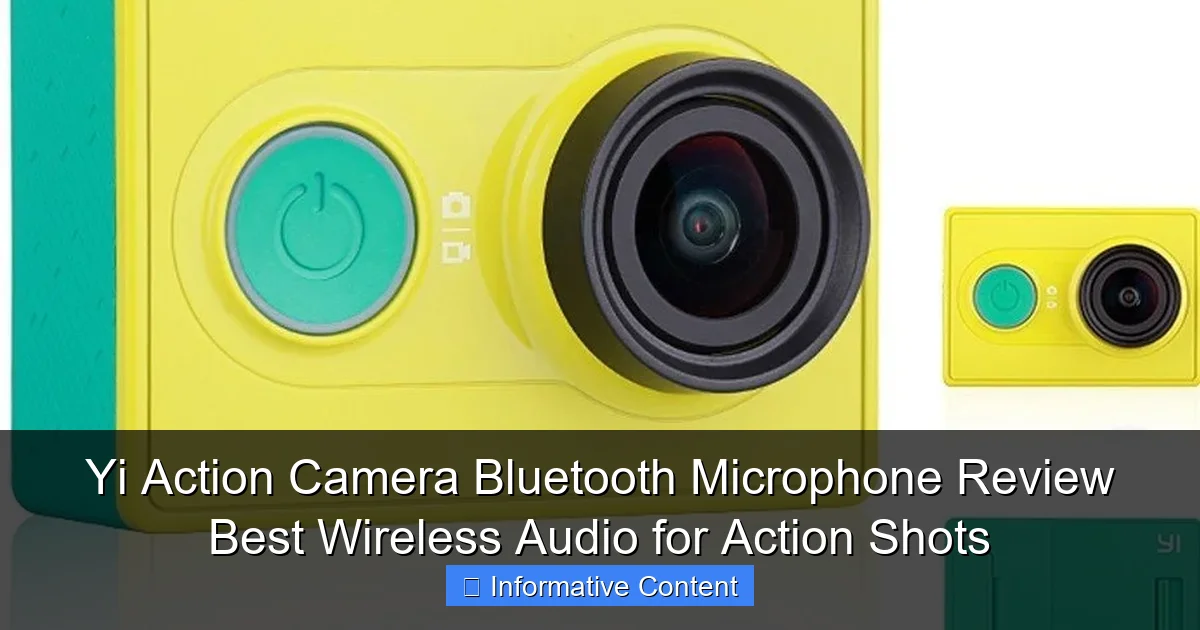 Yi Action Camera Bluetooth Microphone Review Best Wireless Audio for Action Shots