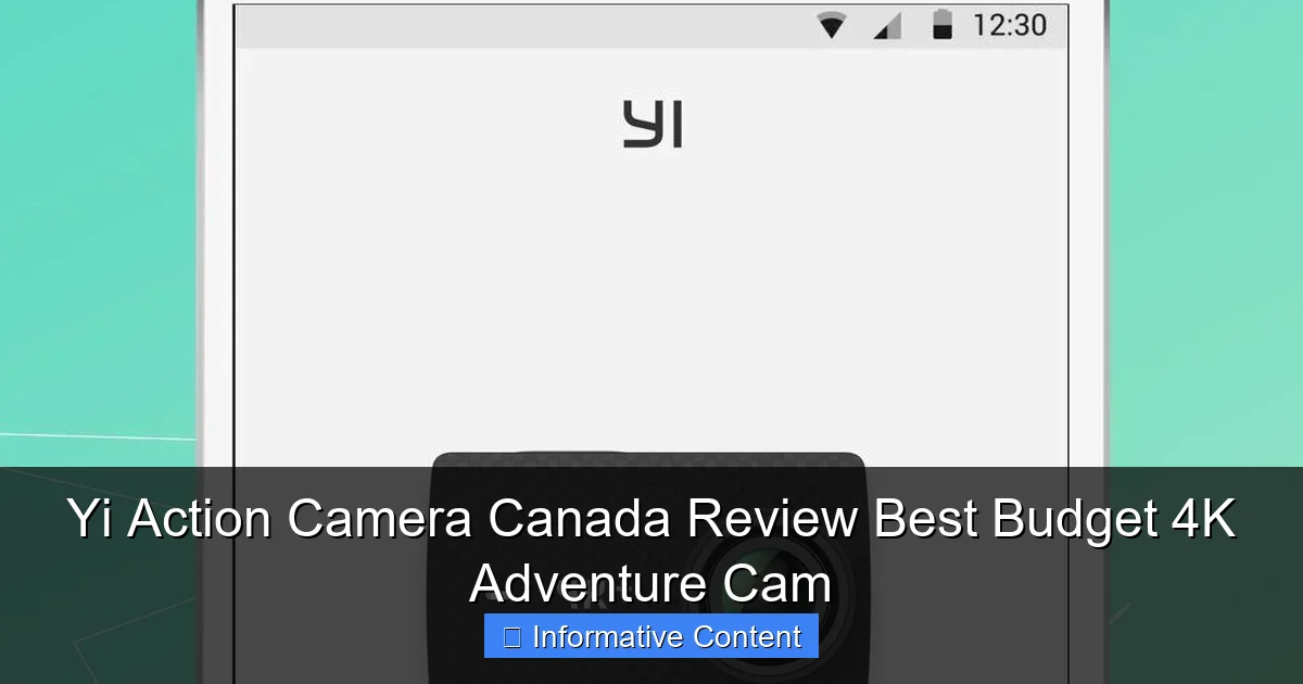 Yi Action Camera Canada Review Best Budget 4K Adventure Cam