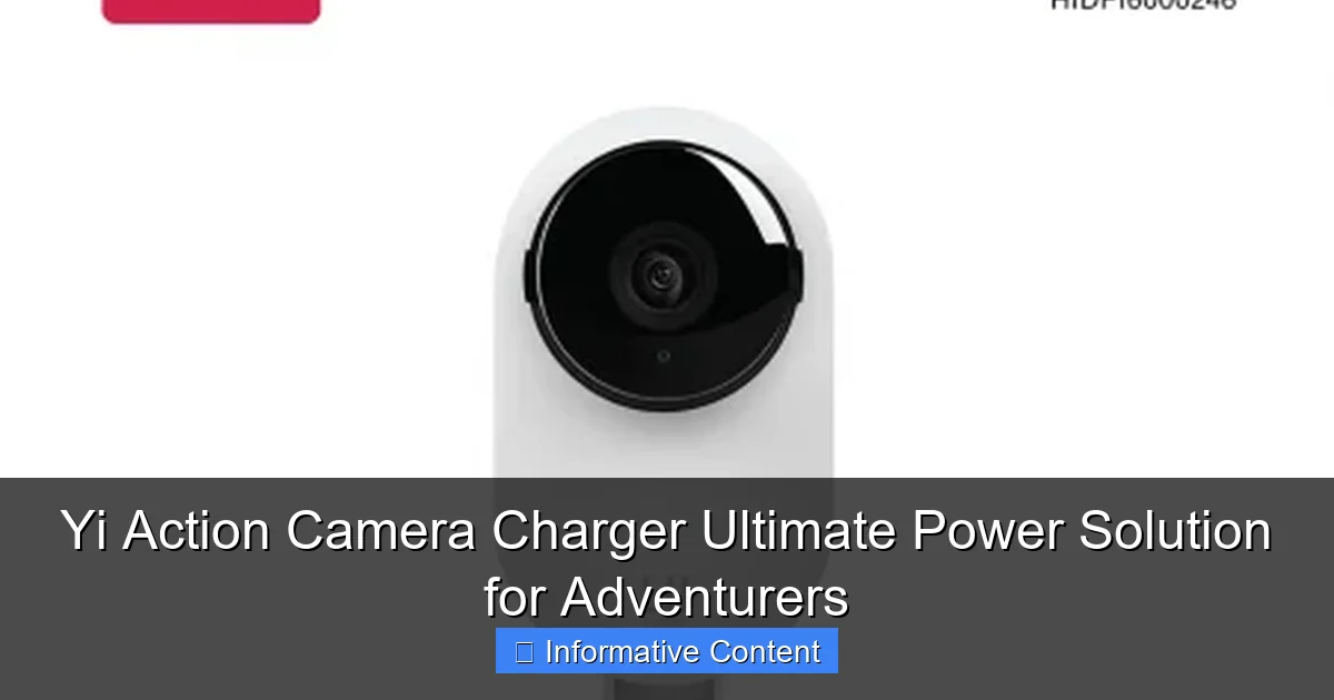 Yi Action Camera Charger Ultimate Power Solution for Adventurers