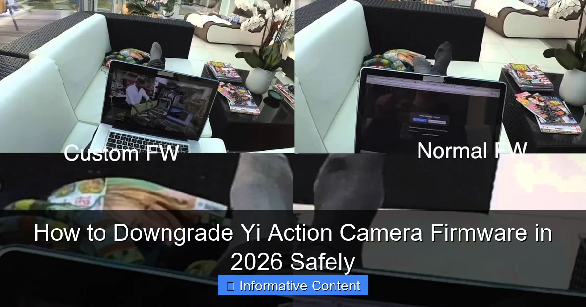 How to Downgrade Yi Action Camera Firmware in 2026 Safely