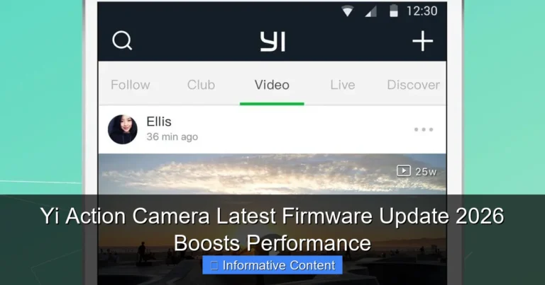 Yi Action Camera Latest Firmware Update 2026 Boosts Performance