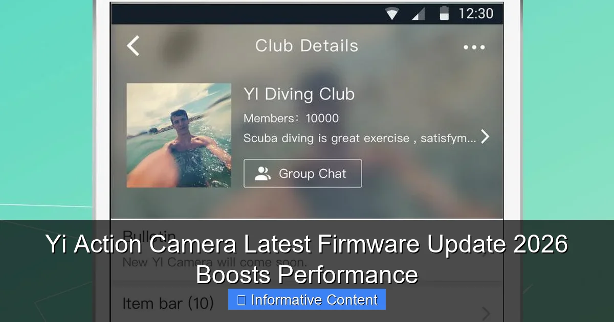 Yi Action Camera Latest Firmware Update 2026 Boosts Performance