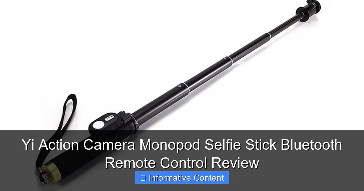 Yi Action Camera Monopod Selfie Stick Bluetooth Remote Control Review