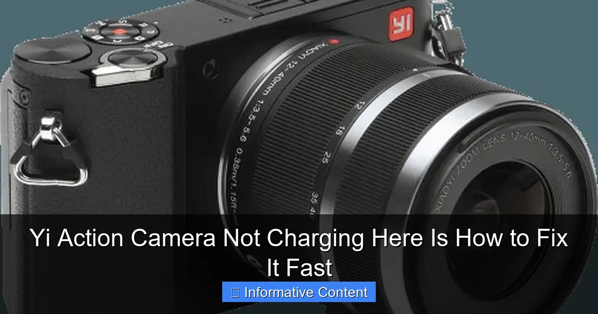 Yi Action Camera Not Charging Here Is How to Fix It Fast