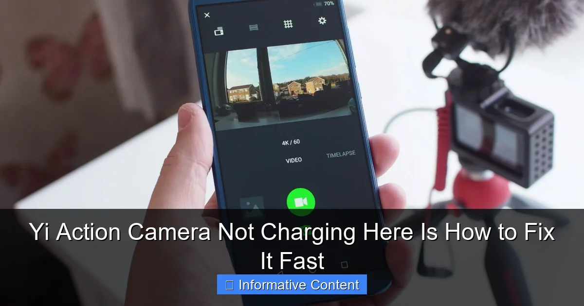 Yi Action Camera Not Charging Here Is How to Fix It Fast
