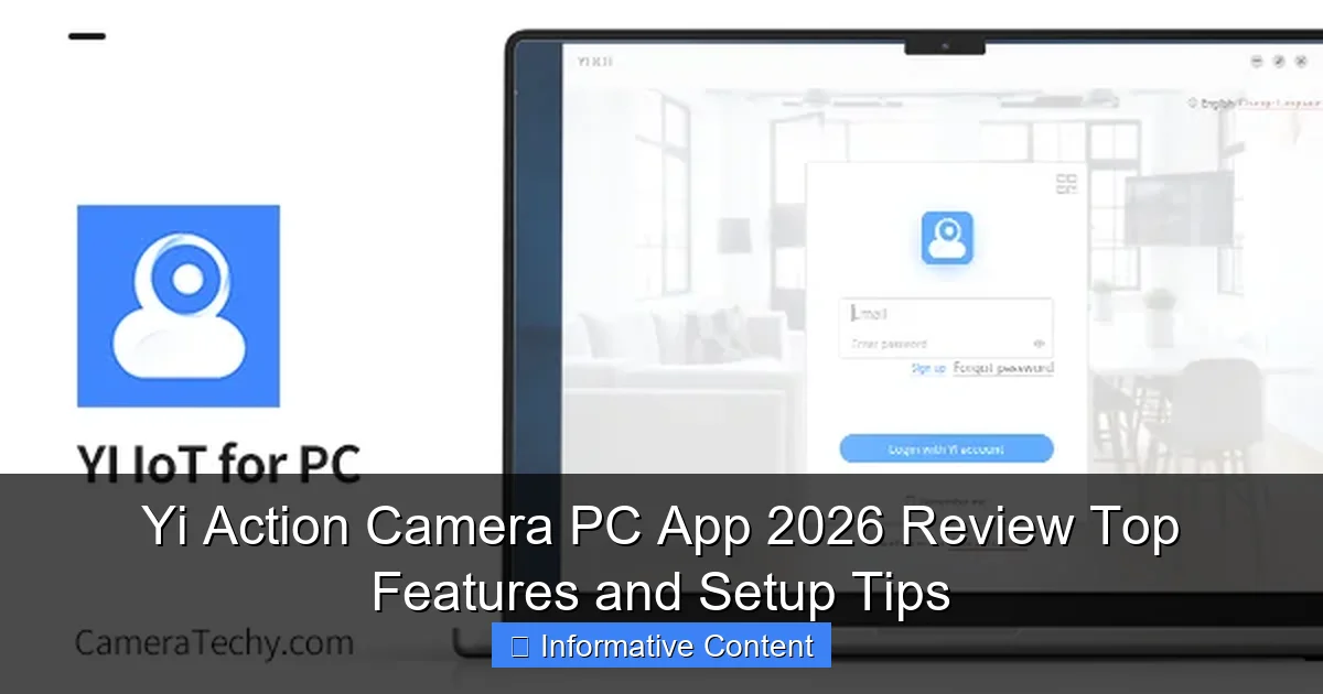 Yi Action Camera PC App 2026 Review Top Features and Setup Tips