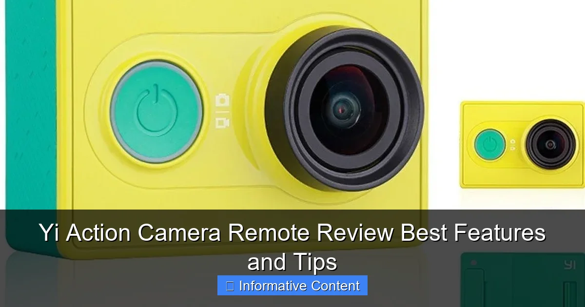 Yi Action Camera Remote Review Best Features and Tips