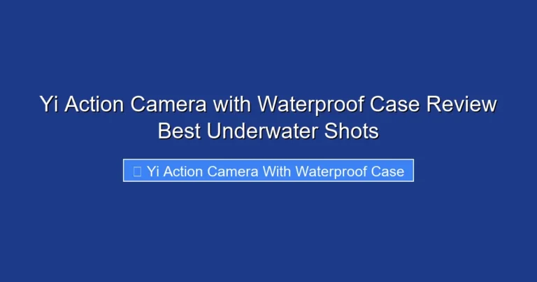 Yi Action Camera with Waterproof Case Review Best Underwater Shots
