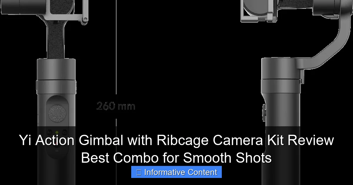 Yi Action Gimbal with Ribcage Camera Kit Review Best Combo for Smooth Shots