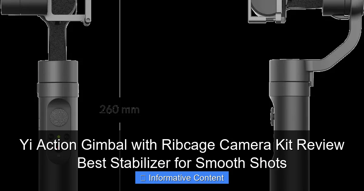 Yi Action Gimbal with Ribcage Camera Kit Review Best Stabilizer for Smooth Shots