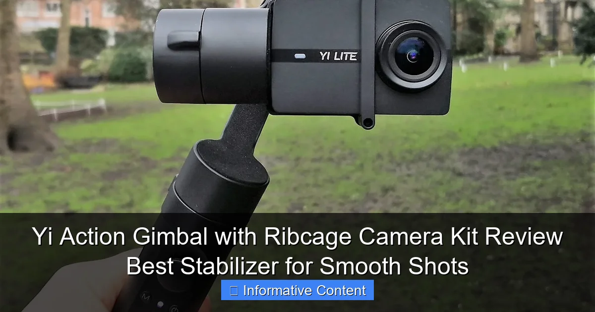Yi Action Gimbal with Ribcage Camera Kit Review Best Stabilizer for Smooth Shots