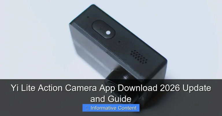 Yi Lite Action Camera App Download 2026 Update and Guide