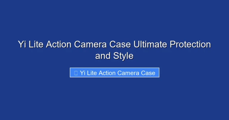 Yi Lite Action Camera Case Ultimate Protection and Style