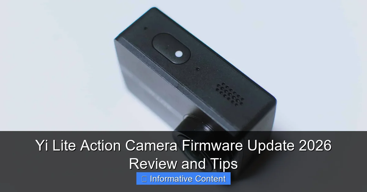 Yi Lite Action Camera Firmware Update 2026 Review and Tips