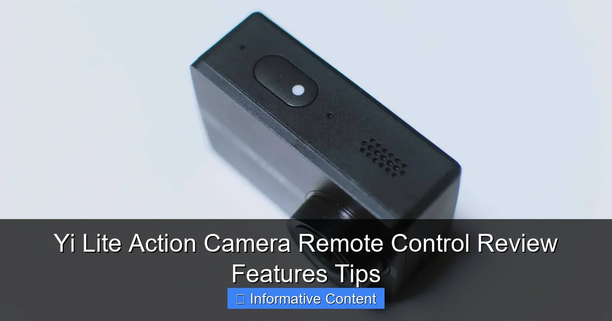 Yi Lite Action Camera Remote Control Review Features Tips