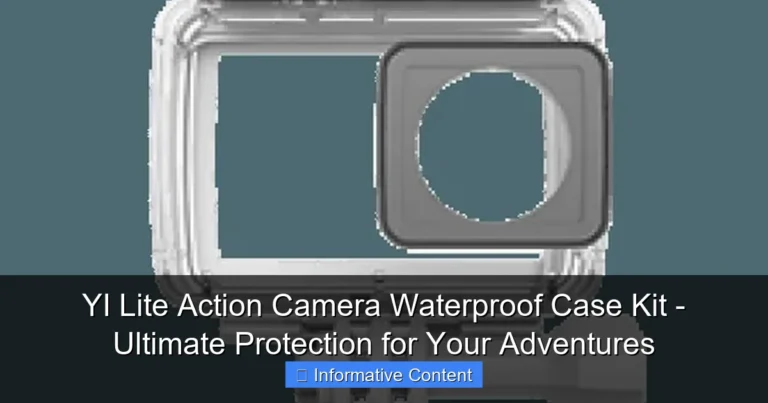 YI Lite Action Camera Waterproof Case Kit - Ultimate Protection for Your Adventures