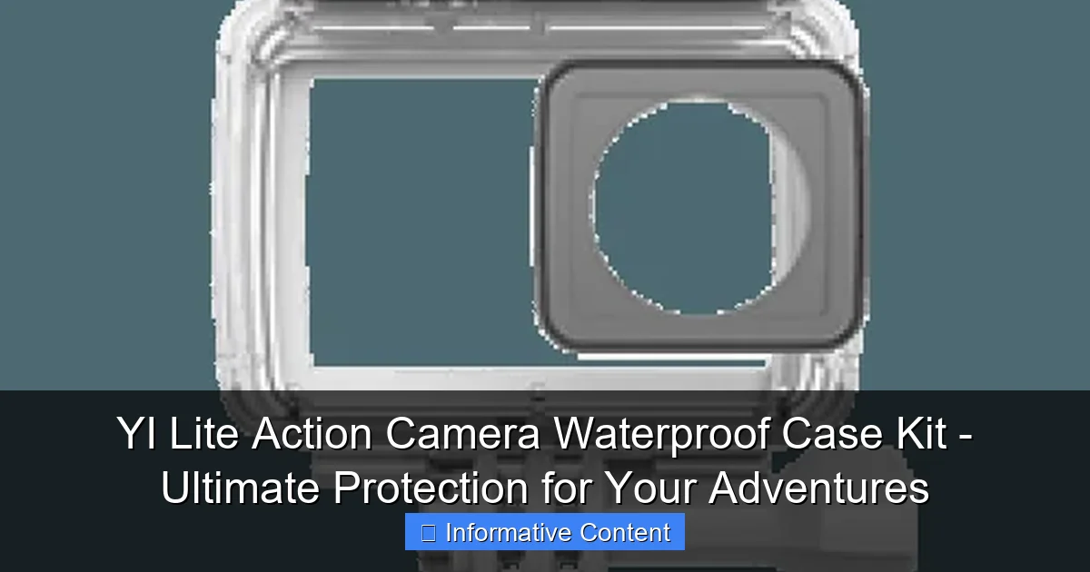 YI Lite Action Camera Waterproof Case Kit - Ultimate Protection for Your Adventures