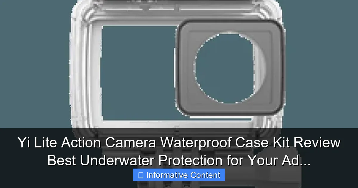 Yi Lite Action Camera Waterproof Case Kit Review Best Underwater Protection for Your Ad...