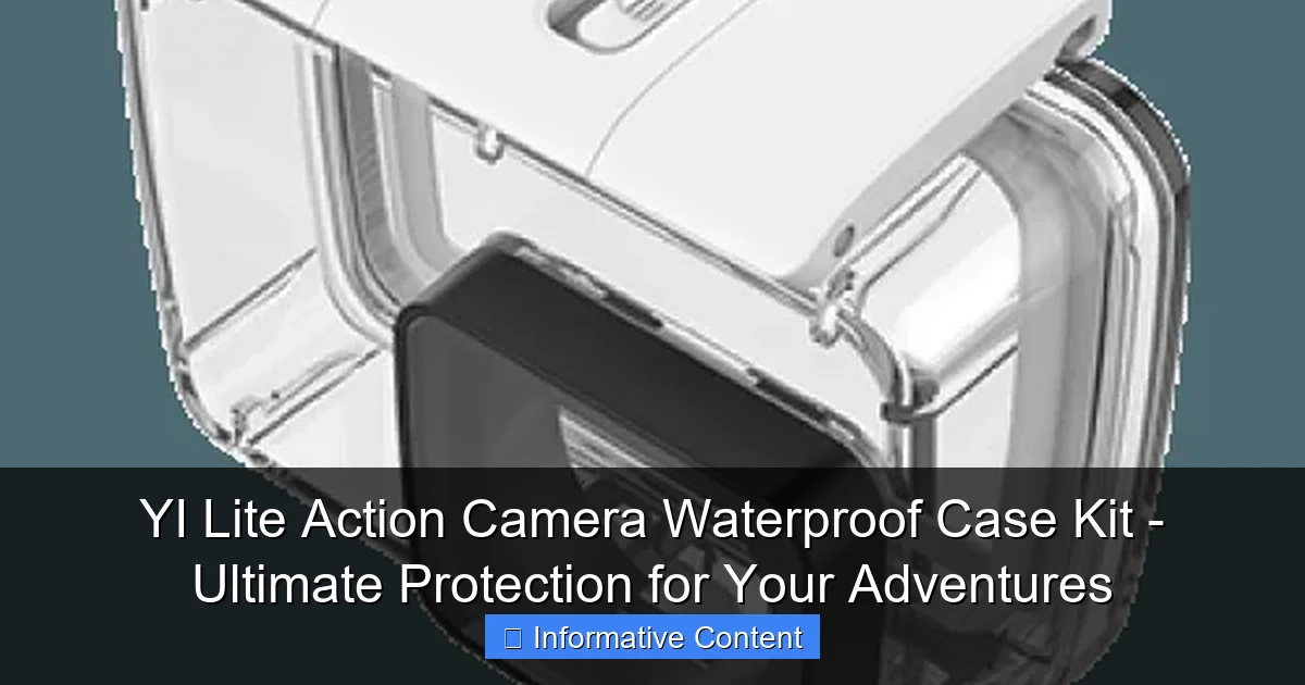 YI Lite Action Camera Waterproof Case Kit - Ultimate Protection for Your Adventures