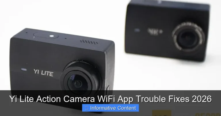 Yi Lite Action Camera WiFi App Trouble Fixes 2026