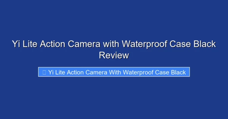 Yi Lite Action Camera with Waterproof Case Black Review