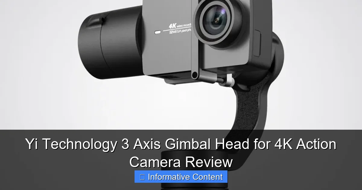 Yi Technology 3 Axis Gimbal Head for 4K Action Camera Review