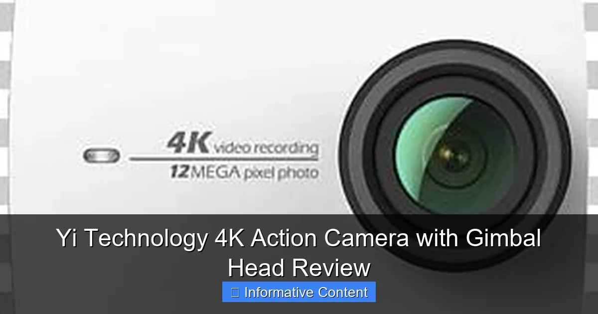 Yi Technology 4K Action Camera with Gimbal Head Review