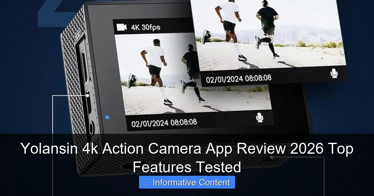 Yolansin 4k Action Camera App Review 2026 Top Features Tested