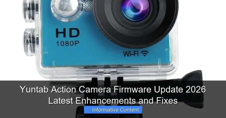 Yuntab Action Camera Firmware Update 2026 Latest Enhancements and Fixes
