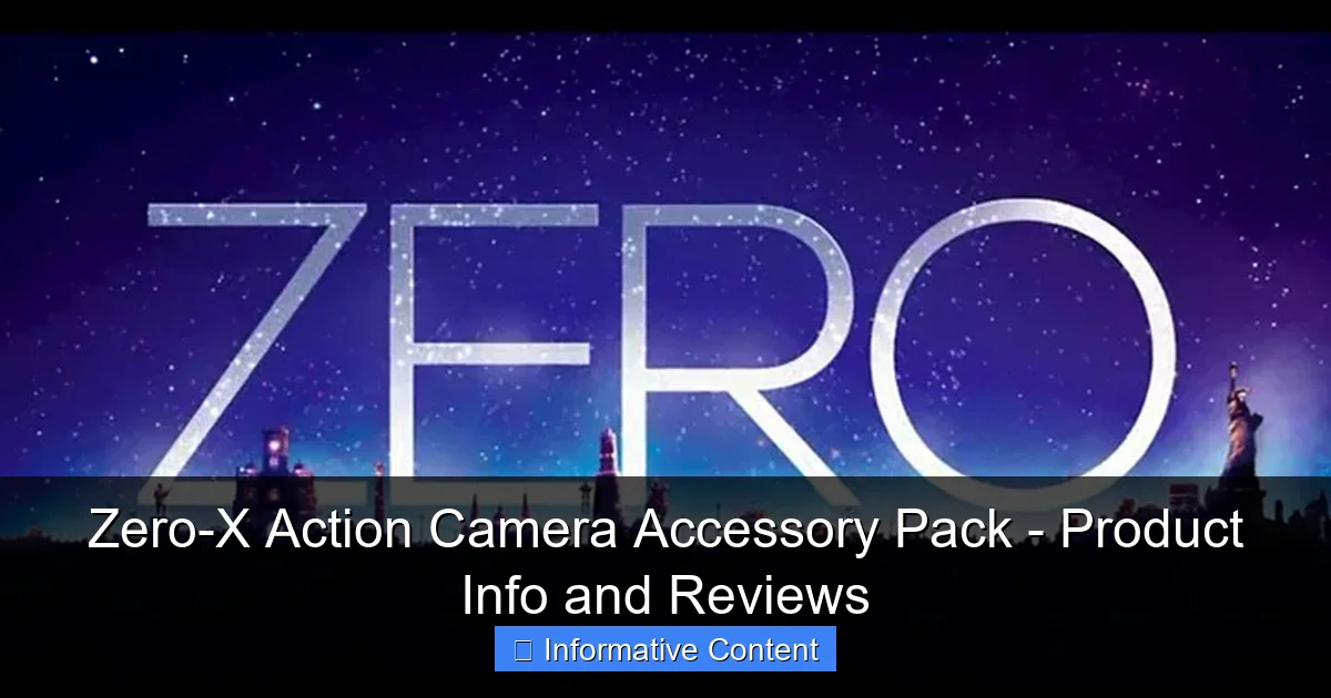 Zero-X Action Camera Accessory Pack - Product Info and Reviews
